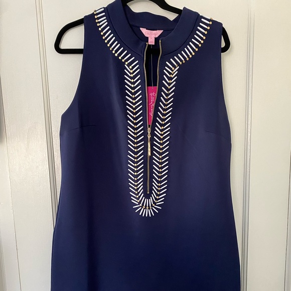 Lilly Pulitzer Dresses & Skirts - Lilly Pulitzer half-zip dress with beading